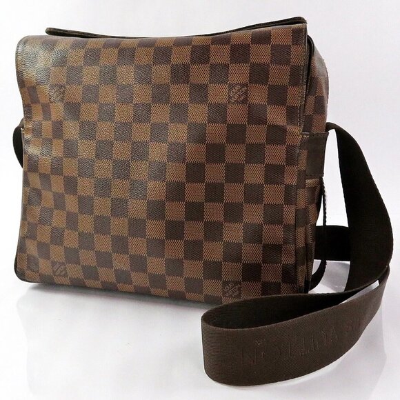 Vintage Louis Vuitton Damier Ebene Naviglio Messenger Bag - Picture 1 of 8